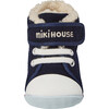 Sherpa-Lined High Top First Walker Shoes, Navy - Sneakers - 6