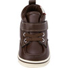 Faux-Laced Leather High Tops, Brown - Boots - 6 - thumbnail