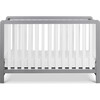 Colby 4-in-1 Low-profile Convertible Crib, Grey and White - Cribs - 1 - thumbnail