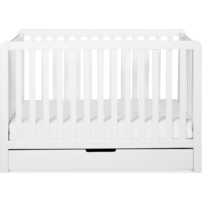 Colby 4-in-1 Convertible Crib With Trundle Drawer, White - Cribs - 1