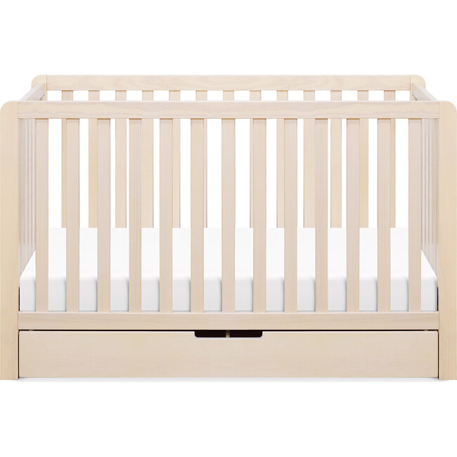 Colby 4-in-1 Convertible Crib With Trundle Drawer, Washed Natural