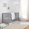 Colby 4-in-1 Low-profile Convertible Crib, Grey - Cribs - 2 - thumbnail