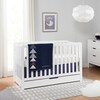 Colby 4-in-1 Convertible Crib With Trundle Drawer, White - Cribs - 2 - thumbnail