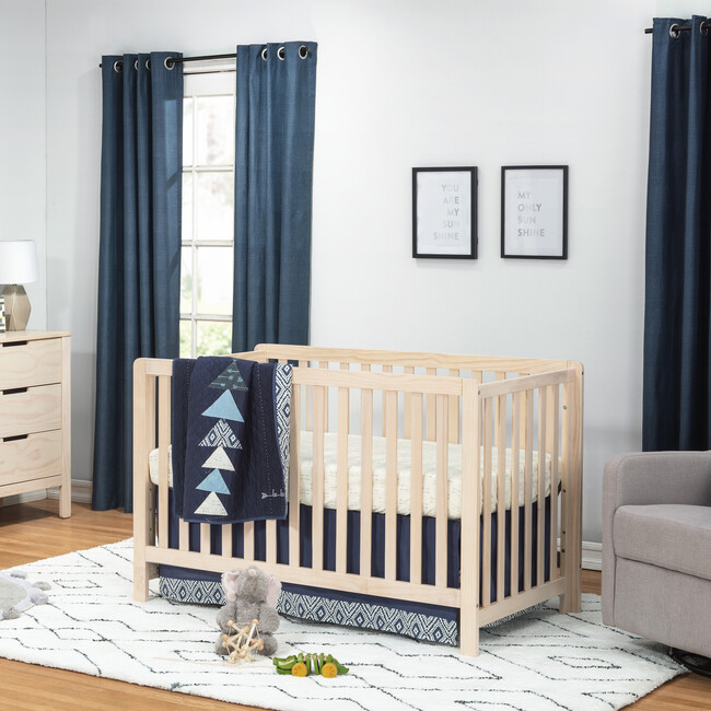 Colby 4-in-1 Low-profile Convertible Crib, Washed Natural