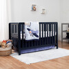 Colby 4-in-1 Low-profile Convertible Crib, Navy - Cribs - 2 - thumbnail