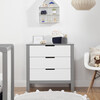 Colby 3-drawer Dresser, Grey and White - Dressers - 2 - thumbnail