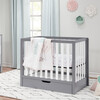 Colby 4-in-1 Convertible Mini Crib With Trundle, Grey and White - Cribs - 2