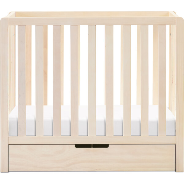 Colby 4in1 Convertible Mini Crib With Trundle, Washed Natural