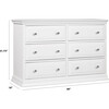 Davinci Signature 6-Drawer Double Dresser, White - Dressers - 3