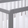 Colby 4-in-1 Convertible Crib With Trundle Drawer, Grey and White - Cribs - 3