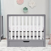 Colby 4-in-1 Convertible Mini Crib With Trundle, Grey and White - Cribs - 3 - thumbnail