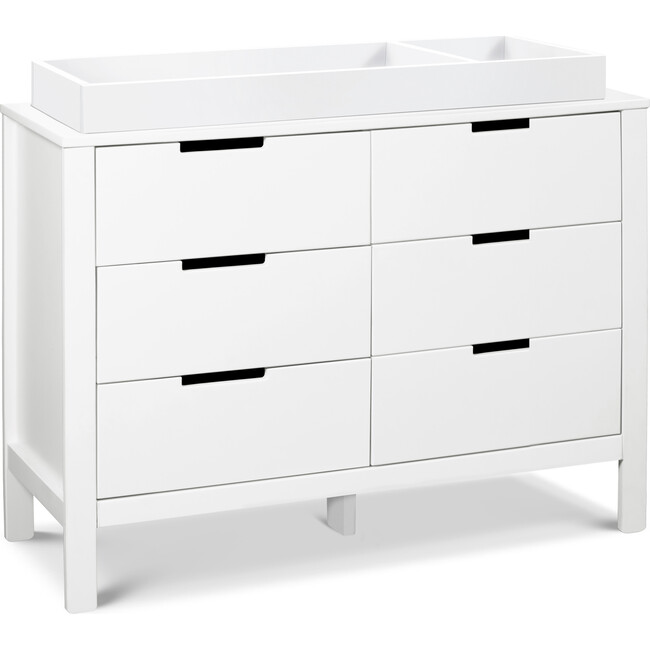 Colby 6-Drawer Double Dresser, White