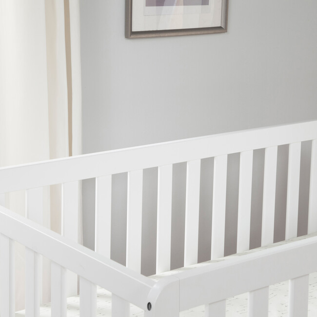 Colby 4-in-1 Convertible Crib With Trundle Drawer, White - Cribs - 4
