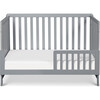 Colby 4-in-1 Low-profile Convertible Crib, Grey - Cribs - 5