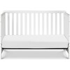 Colby 4-in-1 Low-profile Convertible Crib, White Finish - Cribs - 5