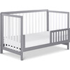 Colby 4-in-1 Low-profile Convertible Crib, Grey and White - Cribs - 5 - thumbnail