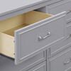 Charlie 6-Drawer Double Dresser, Grey - Dressers - 5
