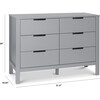 Colby 6-Drawer Double Dresser, Grey Finish - Dressers - 6