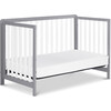 Colby 4-in-1 Low-profile Convertible Crib, Grey and White - Cribs - 6