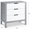 Colby 3-drawer Dresser, Grey and White - Dressers - 6 - thumbnail