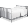 Colby 4-in-1 Low-profile Convertible Crib, Grey - Cribs - 7