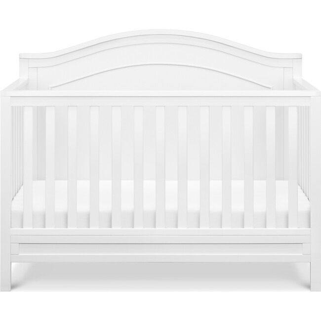 Charlie 4-in-1 Convertible Crib, White - Cribs - 1