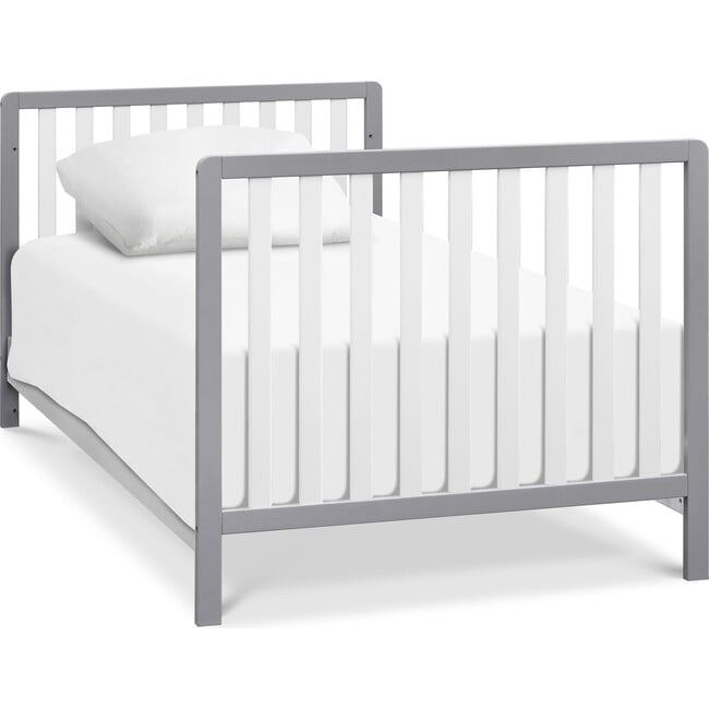 Colby 4-in-1 Convertible Mini Crib With Trundle, Grey and White - Cribs - 7