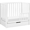 Colby 4-in-1 Convertible Mini Crib with Trundle, White - Cribs - 4 - thumbnail