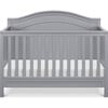 Charlie 4-in-1 Convertible Crib, Grey - Cribs - 1 - thumbnail