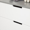 Colby 6-Drawer Double Dresser, Grey and White - Dressers - 4 - thumbnail