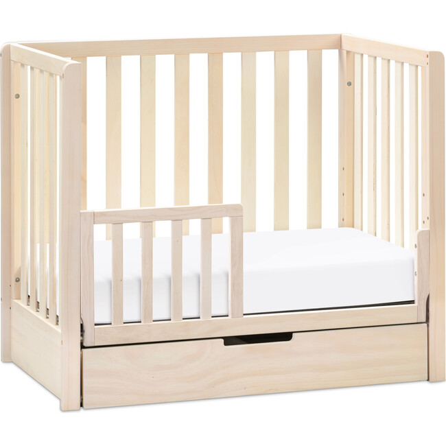 Colby 4-in-1 Convertible Mini Crib With Trundle, Washed Natural - Cribs - 3