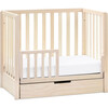 Colby 4-in-1 Convertible Mini Crib With Trundle, Washed Natural - Cribs - 3 - thumbnail