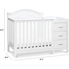 Charlie 4-in-1 Convertible Mini Crib & Changer, White - Cribs - 3