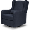 Arlo Recliner and Swivel Glider, Navy Linen - Nursery Chairs - 1 - thumbnail