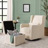 Adrian Swivel Glider with Storage Ottoman, Ivory Boucle - Nursery Chairs - 2