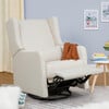 Arlo Recliner and Swivel Glider, Cream Linen - Nursery Chairs - 2