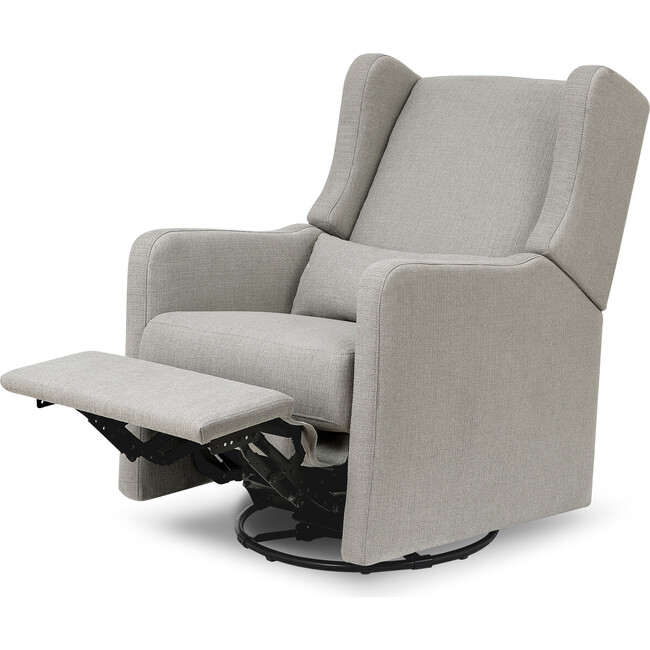 Arlo Recliner and Swivel Glider, Grey Linen - Nursery Chairs - 4