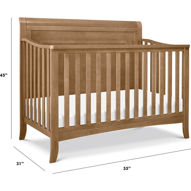 Anders 4-in-1 Convertible Crib, Hazelnut - Cribs - 4