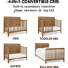 Anders 4-in-1 Convertible Crib, Hazelnut - Cribs - 5