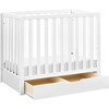 Colby 4-in-1 Convertible Mini Crib with Trundle, White - Cribs - 7