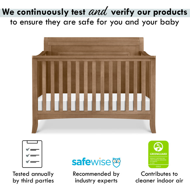 Anders 4-in-1 Convertible Crib, Hazelnut - Cribs - 6