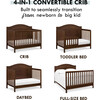 Charlie 4-in-1 Convertible Crib, Espresso - Cribs - 4