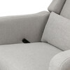 Arlo Recliner and Swivel Glider, Grey Linen - Nursery Chairs - 9 - thumbnail