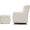 Adrian Swivel Glider with Storage Ottoman, Ivory Boucle - Nursery Chairs - 7