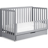 Colby 4-in-1 Convertible Crib With Trundle Drawer, Grey - Cribs - 6 - thumbnail