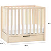 Colby 4-in-1 Convertible Mini Crib With Trundle, Washed Natural - Cribs - 7