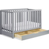 Colby 4-in-1 Convertible Crib With Trundle Drawer, Grey - Cribs - 9