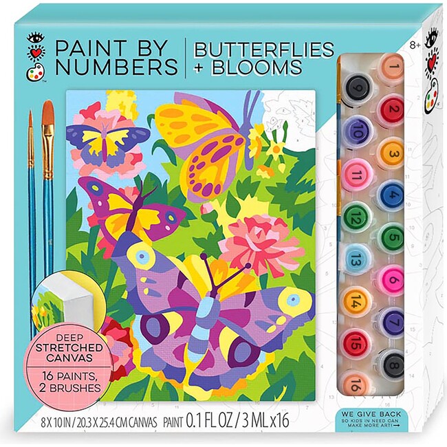 Paint by Numbers - Butterflies + Blooms