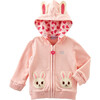 Usako Bunny Hoodie, Pink - Parkas - 1 - thumbnail