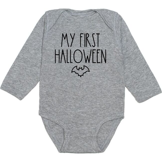 My First Halloween L/S Bodysuit, Gray